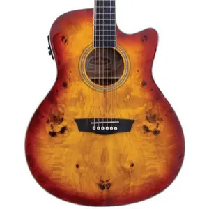 Washburn Deep Forest BURL ACE Grand Auditorium Electro Acoustic Guitar