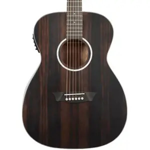 Washburn Deep Forest Ebony FE Folk Electro Acoustic Guitar - Natural Matte