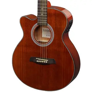 Brunswick BTK50 Left-Handed Cutaway Electro Acoustic Guitar - Mahogany