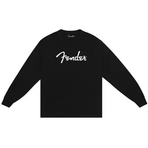 Fender Spaghetti Logo Long-Sleeve T-shirt - Black