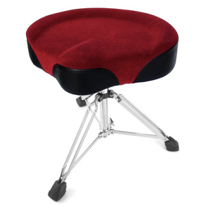 Custom Percussion Cycle Seat Drum Throne - Red
