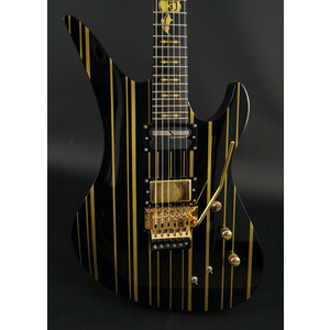 SECONDHAND Schecter Syn Custom S - Black / Gold Stripes