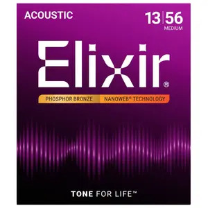 Elixir 12 String Nanoweb 80/20 Bronze - 10-47