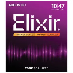 Elixir PHOSPHOR BRONZE Acoustic 12 STRING Light 10-47