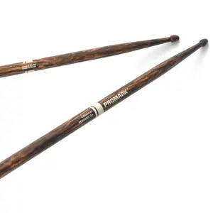 Promark Rebound 5A FireGrain Hickory Acorn Wood Tip Drumsticks