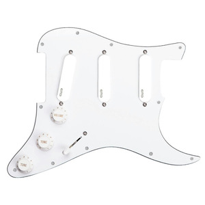 EMG DG20 - David Gilmour Preloaded Scratchplate - White on White 