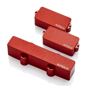 EMG FB-SET Frank Bello Pickup Set, PAX/JCSX, Red