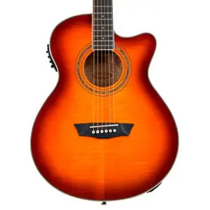 Washburn Festival EA15 Mini Jumbo Electro Acoustic Guitar - Ice Tea Burst