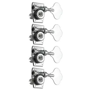 Grover Bass Machinehead Set 4-In-Line Chrome Vintage