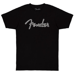 Fender T-Shirt Spaghetti Wavy Checker Logo