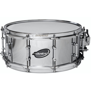 Ahead Chrome on Brass Snare with Dunnett R4 Throw Off - 13" X 6"