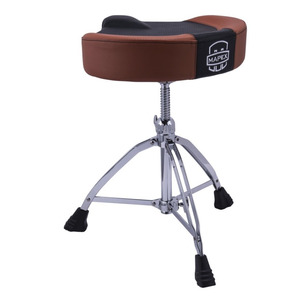 Mapex Mapex T855 Drum Stool with Breathable Saddle Seat - Black / Tan