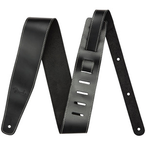 Fender Broken In Leather Guitar Strap  - Black
