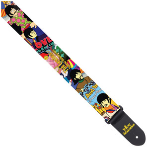 The Beatles Polyester Guitar Strap  - Yellow Submarine - Montage