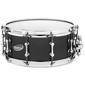 Ahead Black on Brass Snare - With Trick Throw Off - 13" X 6"