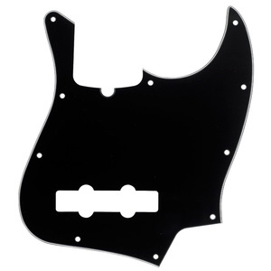 Fender Jazz Bass Pickguard 10 Hole  - 3-Ply - Black / White / Black
