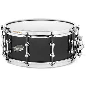 Ahead Black on Brass Snare - With Trick Throw Off - 14" X 4"