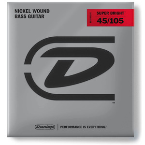 Jim Dunlop Super Bright Nickel Wound SHORT SCALE Bass Strings - Medium 45-105