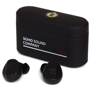 Soho Sound Company W1 Earbuds with Charging Case  - Black
