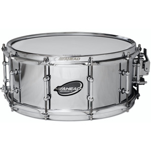 Ahead Chrome on Brass Snare with Dunnett R4 Throw Off - 14" X 6"