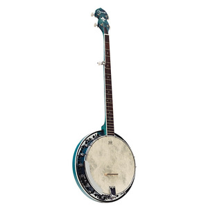 Ozark 5 String Banjo Transparent Finish - Blue