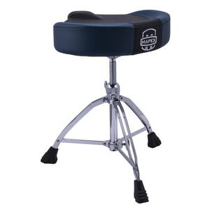 Mapex Mapex T855 Drum Stool with Breathable Saddle Seat - Black / Blue