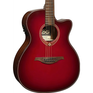Lag SPECIAL EDITION - GLATBLUEDCE Auditorium Cutaway Electro - Red
