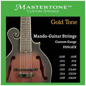 Gold Tone Mandolin-Guitar Strings F Style Custom Gauge - 12 Strings