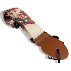 Leather Graft Graphic Series Guitar Strap  - Zombie Troll