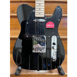 Squier FSR Sonic Telecaster - Black / Black Pickguard