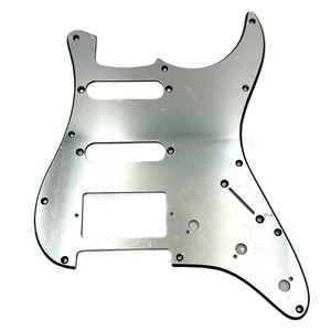 Guitar Gear HSS - S Style Scratch Plate - 11 Hole - Mirror