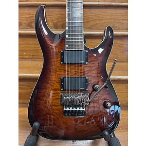 SECONDHAND ESP LTD MH-350FR Electric Guitar, Dark Brown Sunburst, Floyd Rose