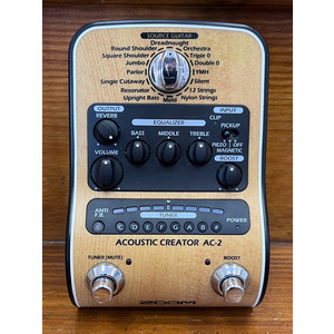 SECONDHAND Zoom AC-2 Acoustic Creator. DI/ Modelling Pedal for Acoustic Guitar