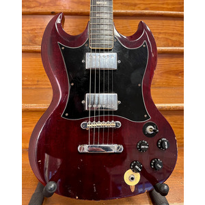 SECONDHAND Avon 3404 SG Style Electric Guitar, 1970s, Made in Japan - Wine Red