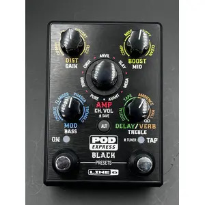 SECONDHAND Line 6 Pod Express Black, Guitar Multi Effects Unit inc. Box & Manual