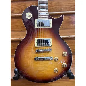 SECONDHAND Vintage V100 Electric Guitar - Tobacco Sunburst Flametop