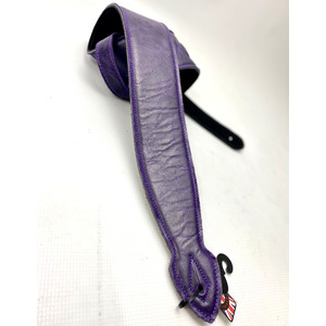 Leather Graft 2.5" Mottled Leather Softie Guitar Strap  - Purple