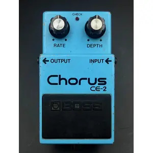 SECONDHAND Boss CE-2 1982 Black Label Chorus Pedal