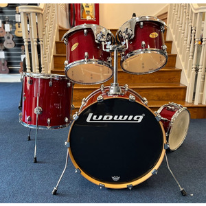 SECONDHAND Ludwig Accent CS Custom - Cherry Red Lacquer