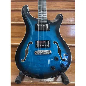 SECONDHAND PRS SE Hollowbody II Piezo inc. Hard Case - Peacock Blue