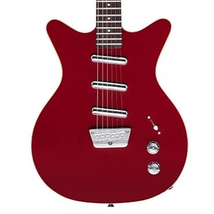 Danelectro 59 Triple Divine Guitar - Red