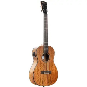 Kala KACMBE Curly Mango Baritone Ukulele w/Bag