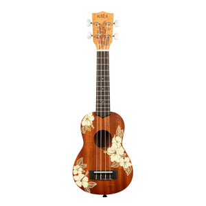 Kala Hibiscus Mahogany Ukulele with GigBag - Soprano 
