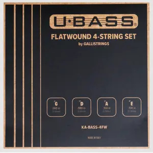 Kala KA-BASS-4FW Flatwound U-BASS Strings by Gallistrings - 4-String Set