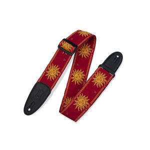 Levy's MPJG-Sun Weave Guitar Strap - Red