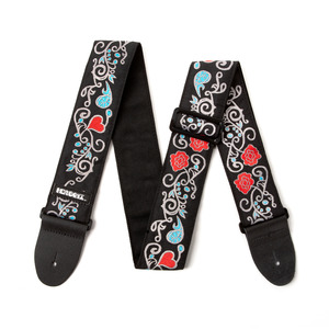 Jim Dunlop Hendrix Guitar Strap - Monterey - Black
