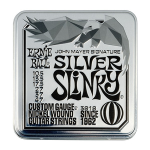 Ernie Ball John Mayer Silver Slinky 10.5-47 3 Pack Tin