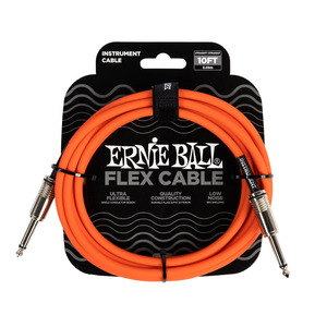 Ernie Ball Flex Instrument Cable 10ft - Orange