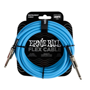 Ernie Ball Flex Instrument Cable 20ft - Blue