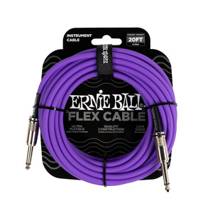 Ernie Ball Flex Instrument Cable 20ft - Purple